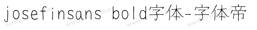 josefinsans bold字体字体转换